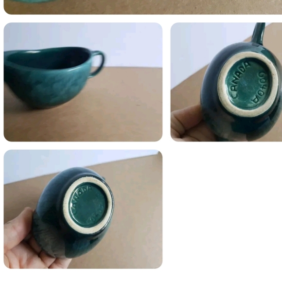 Canada Pottery Creamer and Sugar Set Vintage - Picture 4 of 4